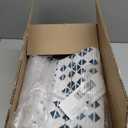 BESTSWEETIE 5x7 Area Rugs for Living Room Washable Moroccan Farmhouse Neutral Geometric Low Pile Non-Slip Soft Print Pattern Rug for Bedroom Kitchen Dining Room Entryway Blue/Brown