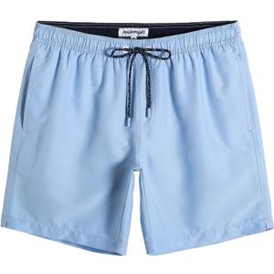 maamgic Mens Swim Trunks Quick Dry Swim Shorts with Mesh Lining Funny Swimwear Bathing Suits 7inch (Small, Solid Lake Blue)