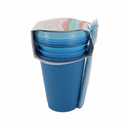 Little Table 7 oz Tumbler with Lid and Straw- Blues