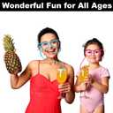 16 Pieces Silly Straw Glasses for Adults Crazy Straws Glasses for Kids Drink, Novelty Fun Loop Drinking Eyeglasses Straw for Birthday Fun Annual Meeting Assorted (8 Colors)