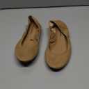 Amazon Essentials Women's Belice Comfortable Slip-On Ballet Flats Shoes Size 7.5, Tan Microsuede