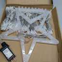 BlcTec Outdoor Christmas Decorations 317 LEDs Christmas Lights with 9 Strands 11.9ft Waterfall Christmas Tree Lights, 8 Modes, Waterproof, Topper Star & Timer for Yard Patio Xmas Dcor, Multicolor