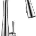 Delta Essa Touchless Kitchen Faucet with Touch Technology, Brushed Nickel Kitchen Sink Faucet with Pull Down Sprayer, Single Hole, Arctic Stainless 9113TL-AR-DST