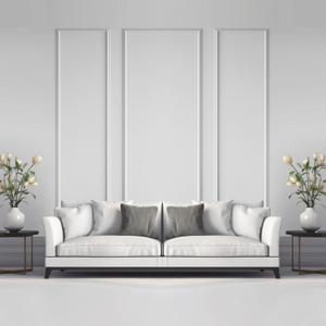 Pangda Peel and Stick Wall Molding Kit, 3D Premade Accent Molding Wainscoting Panel for Interior Wall Moulding Decor, Ready to Assemble Wainscoting Accent Panel(3 Set,24x96 in+48x96 in+ 24x96 in)
