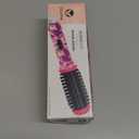 CALISTA GoGo Mini Heated Round Brush | Curl, De-Frizz, and Style Hair with the Mini 7 Styling Tool | Heats to 365F | Perfect for Travel | Dual Voltage | Compatible for Most Hair Types (Pink Petals)