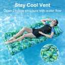 2 Pack Inflatable Pool Floats Adult Heavy Duty Pool Lounger Float Pool Rafts with Headrest Drink Holder Lake Floats Tanning Pool Lounger for Swimming Pools Party Beach