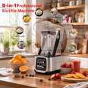 1800W Commercial Blender, 68oz BPA-Free Jar, Adjustable Speed, 5 Min Timer