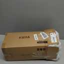 KSIIA Washable Dog Bed Deluxe Plush Dog Crate Beds Comfy Kennel Pad Anti-Slip Pet Sleeping Mat for Large, Jumbo, Medium, Small Dogs Breeds, 35" x 23", Gray (Grey)