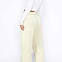 DISCIPBUSH Track Pants Women Sweatpants Lounge Pants (Beige, S)