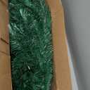 Juegoal 6 ft Pre-Lit Optical Fiber Christmas Artificial Tree, RGB Color Changing LED Lights, Snowflakes & Top Star, Fake Xmas Tree with Metal Legs (Green)