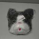 LUOZZY Animal Mask Furry Cat Fluffy Mask Halloween Cat Head Mask Cosplay Masks (Gray)