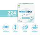 WaterWipes Sensitive+ On The Go Wipes, 3-In-1 Cleans, Cares, Protects, 99.9% Water, Unscented & Hypoallergenic Wet Wipes, 224 Count (8 Packs)