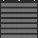 Yoink 45 Pockets Classroom Calendar Pocket Chart for Kids Learning - Monthly Calendar with Durable Fabric, Homeschool and Teacher Supplies, Preschool Kindergarten Wall Decor, Only Chart (Black)