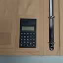 Navy Blue 3 Ring Binder With Calculator