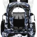 Lacrosse Bag 65L, Extra Large Lacrosse Gear Backpack with Multi-Pocket Design, Helmet Holder & Ventilated Shoe Compartment (Camo Blue)