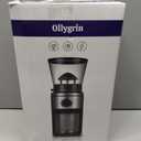 Ollygrin Burr Coffee Grinder, Electric Conical Coffee Bean Grinder With 30 Adjustable Grind Settings For 2-12 Cups, Sliver & Black