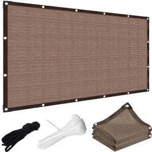 90% Sun Shade Cloth, 6 x 8 FT Shade Cloth for Garden Greenhouse, Pergola Shade Cover Canopy, Mesh Tarp Sun Screens for Patio, Outdoor, Garden, Backyard - Mocha 90% Sun Shade Cloth, 6 x 8 FT Shade Cloth for Garden Greenhouse, Pergola Shade Cover Canopy, Mesh Tarp Sun Screens for Patio, Outdoor, Garden, Backyard - Mocha