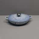 Le Creuset Signature Enameled Cast Iron Petal Braiser, 2.25qt., Coastal Blue