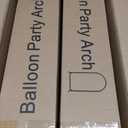 Gold Arch Backdrop Stand Set of 2(7.2FT/6FT),Wedding Arch Backdrop Stand,Balloon Arch Stand Metal Frame for Birthday Wedding Baby Shower Party Garland Ceremony Decor