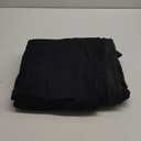 MIYE Pleated Waffle Weave Bed Skirt, Tailored Dust Ruffle 18 Inch Drop Easy Fit, Machine Washable (Black, King - 18" Drop)