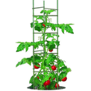 Tomato Cage 5ft 6-Pack Large Tall Tomato Cages Tomato Stakes Plants Supports Garden Stakes,40 Clips and Plant Ties Include, Green