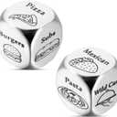 Valentines Day Gifts for Him, Food Dice Date Night Decision 11 Year Anniversary Birthday Gifts for Women Men Girlfriends Wife Husband Wedding Couples Christmas Halloween Sweetest Day Gift