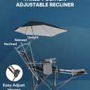 Sport-Brella Reclining Beach Chair Navy