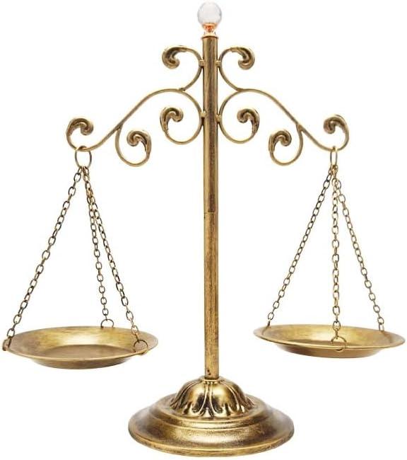 Antique Vintage Libra Jewelry Tower | Fairness Balance Scale | Lawyer Office Dcor | Law Art Vintage Style Sculpture | Unique Gift Ideas for Attorney Law Student Judge Retirement | Bronze