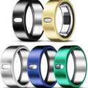 5 Pack Cover Compatible with Oura Ring Gen 4/Oura Ring Gen 3/3 Horizon, Surport Charging with Cover on, Anti-Scratch TPU Protector for Women Men (Black+Silver+Gold+Blue+Green, Size 9)
