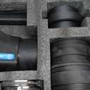 4" Magnetic Dust Collection Quick Connect Kit with Handle, 4-Pack Fittings Set for Woodworking Systems with Fast Hose Switching