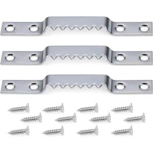 Sawtooth Picture Hangers Heavy Duty - Supports 144 lbs, 15 Pack Large Sawtooth Hangers with Screws, for Hanging Heavy Photos Frame Paintings Decorations