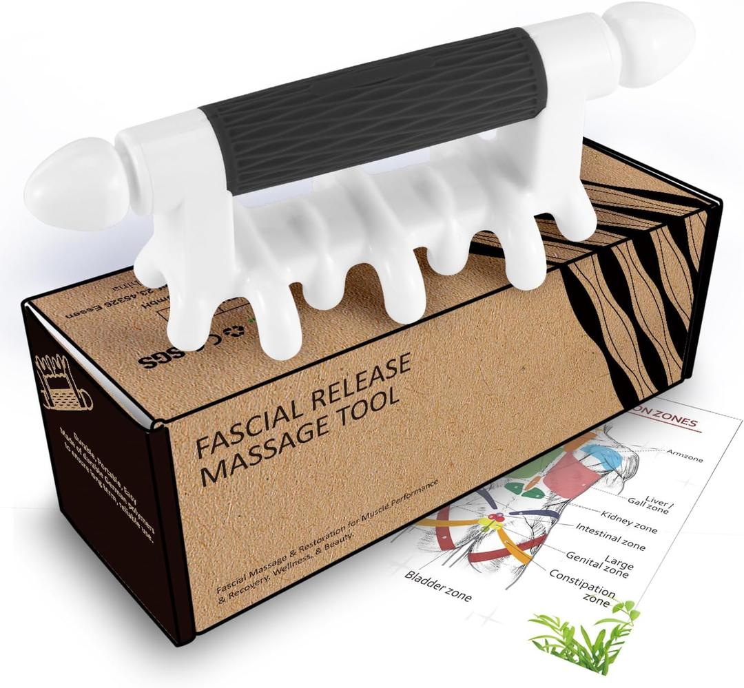 Fascia Massage Tool Myofascial Release Blaster Tools for Anti-Cellulite Skin Soothing Lymphatic Drainage Trigger Point Deep Tissue Neck,Shoulder,Lower Back,Psoas,Thighs,Butt & Full Body(Black) (Small)