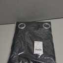 NICETOWN Pitch Black Solid Thermal Insulated Grommet Blackout Curtains/Drapes for Bedroom Window (2 Panels, 42 inches Wide by 63 inches Long, Black)