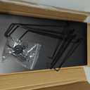 2 Pack Black Cubicle Shelf With Hooks For Fabric Walls, 12'' Wooden Office Cubicle Accessories for Work, Floating Wall Shelf for Decor, Hanging Organizer for Cubicle Wall Storage & Office Decorations