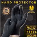 Copper Fit Guardwell Gloves Full Finger Hand Protection (Small-Medium)