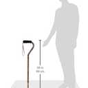 DMI Adjustable Designer Cane with Offset Handle, 1 Count