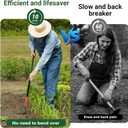 Small Garden Hoe with 71" Long Handle, L Shaped Gardening Weeding Tools with Three-Sided Sharp Blades, Hula Garden Hoe, Lightweight Weed Puller Tool for Trenching, Weeding, Loosening, Crack Weeder