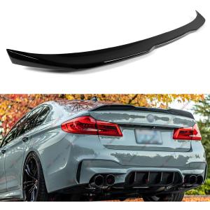 Rear Spoiler Compatible with 2017-2023 BMW G30 5 Series F90 M5, Pro Style Duckbill Trunk Exterior High Kick Tail Deck Lid Wing Lip Fits 530e 530i 535i 540i 540d 550i M5 (Glossy Black)