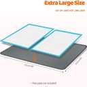 Pee Pads for Dogs, 40" x 40" Extra Large Reusable Silicone Mat, Washable Puppy Training Pads for Potty Training, Non-Slip, Leak-Proof, Indoor Floor Protection (Dark Grey)
