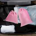 Toy Storage Bags, 6 Pcs Quality Liss Velvet Drawstring Pouch Adjustable Microfiber Toy Organizer Bags Gift Bag Foldable Ditty Bag for Women Men Toys Underwear Sunglasses Cosmetic (Pink 3 Sizes)
