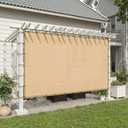 90% Shade Cloth 1010 FT with Grommets, Outdoor Sun Shade Cloth UV Block Shade Fabric for Patio, Backyards, Carport, Garden, Wheat