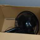 Comfort Zone Electric Oscillating Pedestal Fan, Stand Fan, 16 inch, 3 Speed, 90 Degree Oscillating Head, Adjustable Height and Tilt, Airflow 7.48 ft/sec, Ideal for Home, Bedroom & Office, CZST161BTEBK