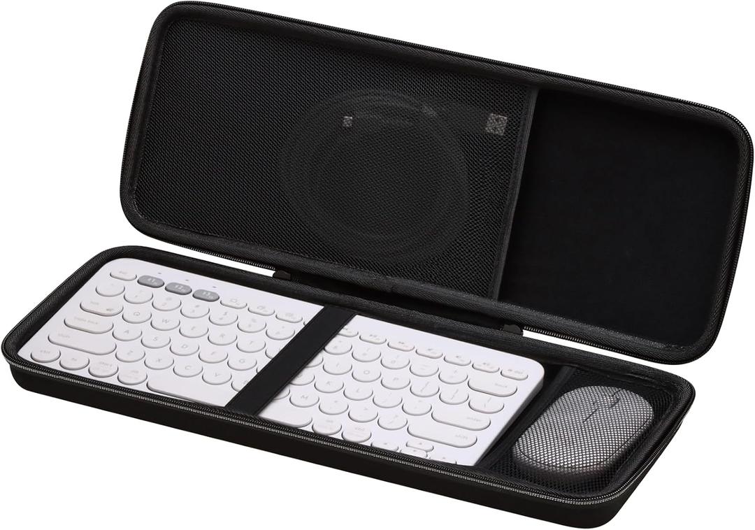 XANAD Hard Case for Logitech Pebble 2 Combo/Keys 2 K380s / K380 Keyboard + Logitech Pebble Mouse (Black)