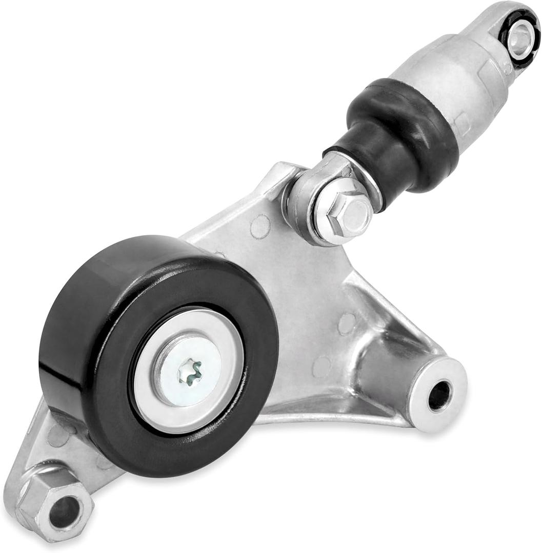 Belt Tensioner Assembly with Pulley, Compatible with 2002-2006 Toyota Camry, 2001-2007 Highlander, 2002-2006 Solara, 2005-2010 Scion tC, 2001-2005 RAV4, 2.0L 2.4L, Replaces 166200W110 16620-28090
