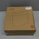 Small Bathroom Trash Can with Lid, 2.6 Gallons / 10 L Slim Plastic Garbage Bin with Pop-Up Lid, Mini Waste Basket Can Dog Proof for Kitchen, Bedroom, Office, Laundry, Toilet, Rv, White