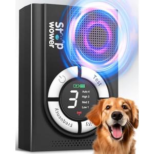 Anti Barking Device, Auto Dog Barking Control Device with 50FT, Rechargeable Bark Dog Deterrent Bark Box 3 Levels Dog Bark Deterrent Device for Outdoor/Indoor