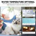 Cat Hair Brush for Shedding, 3-in-1 Pet Spray Hair Removal Comb with Visual Spray & Release Button, Waterproof Dog Grooming Brush for Furry Pet (Green)