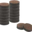 uxcell Furniture Pads, 16Pcs 0.75" - Round Self Adhesive Felt Furniture Pads, Floor Protectors for Furniture Feet Chairs Legs Hardwood Floors (Brown)