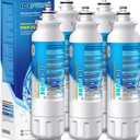 ICEPURE ADQ73613401 Refrigerator Water Filter Replacement for LG LT800P, Kenmore 9490, 46-9490, ADQ73613403, ADQ73613402, LSXS26326S, LSXS26366S, LMXC23746S, LMXC23746D, LMXS30776S, RWF3500A, 5PACK