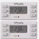TiFFCOFiO Indoor 15A/1875W Digital Light Programmable Outlet Timer 2 Prong Plug
